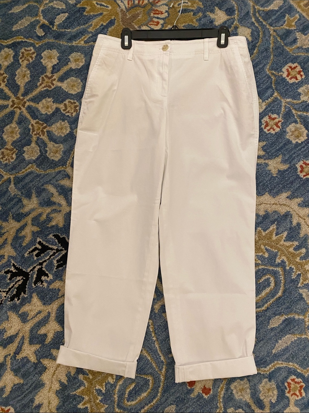 💐Talbot’s White Heritage Twill Everyday Chino’s • 10 Petite • NWT